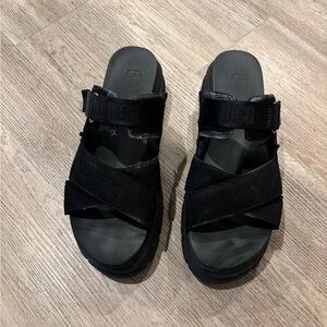 UGG Women's Black Platform Sandals